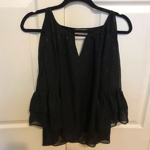 Shimmering black top